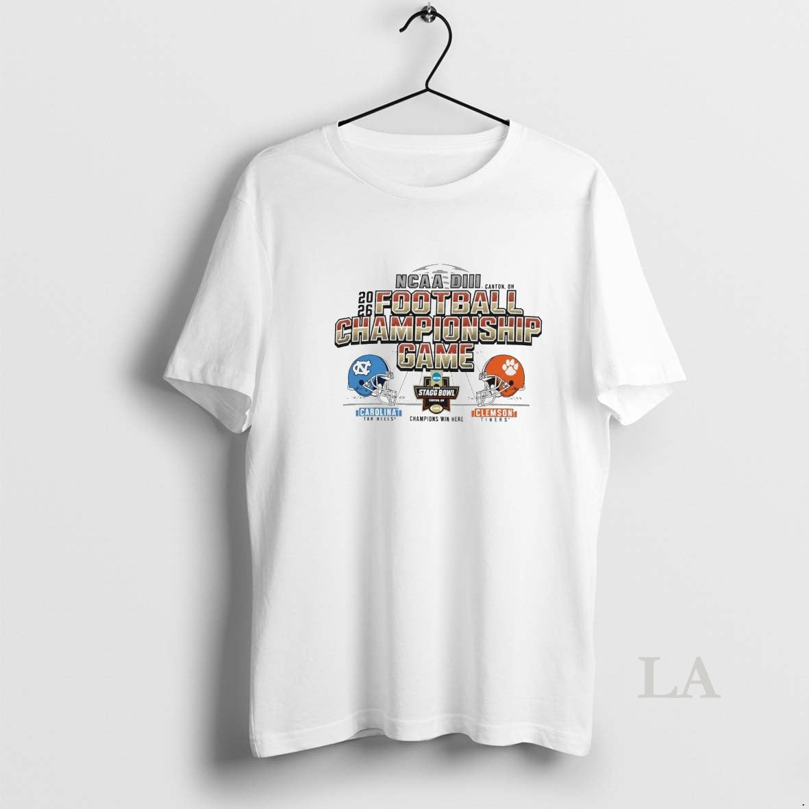 Original North Carolina Tar Heels Vs Clemson Tigers At 2026 Ncaa Diii Stagg Bowl Canton