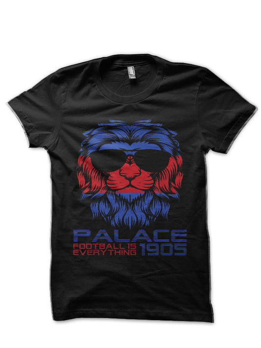 Football Is Everything – Crystal Palace FC Lion Pride Retro Black T-Shirt