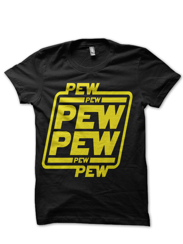 Pew Pew Pew Black T-Shirt