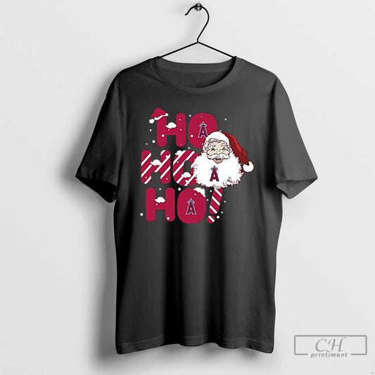 Premium 2025 Los Angeles Angels Christmas Santa Ho Ho Ho T Shirts