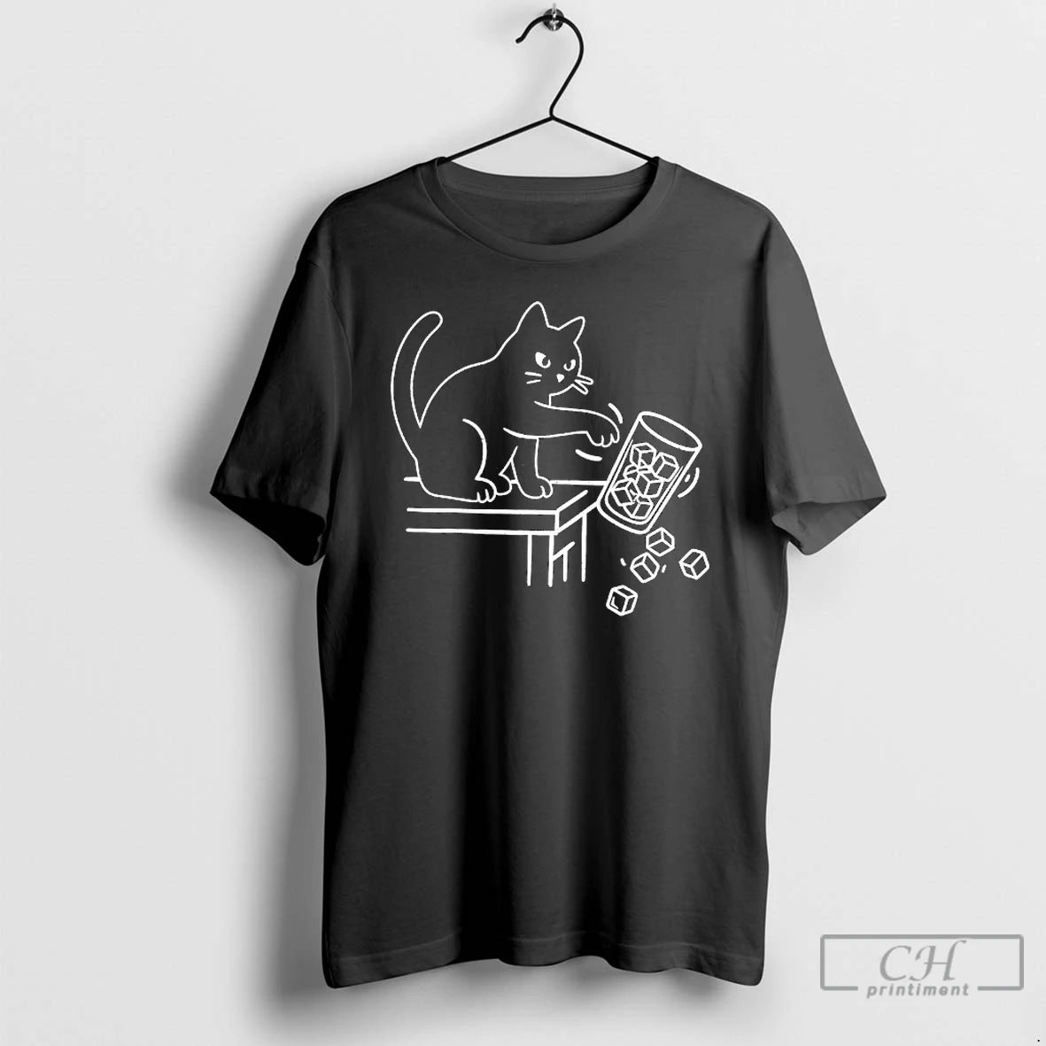 Premium Abolish Ice Funny Black Cat Pushing Ice Cat Meme
