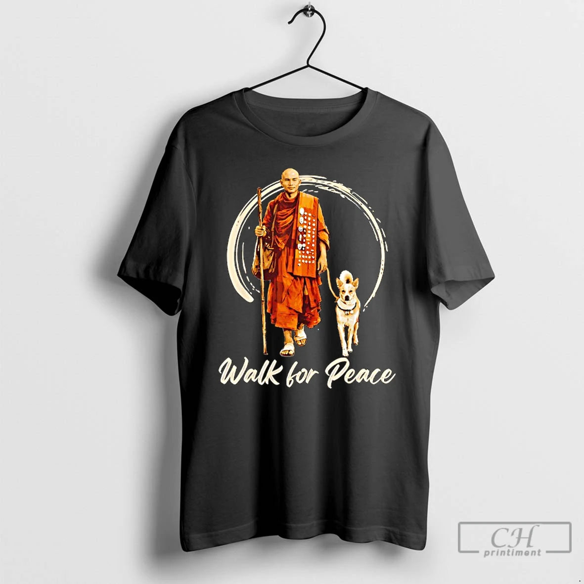 Premium Aloka Dog Walk For Peace Monk Peace Dog