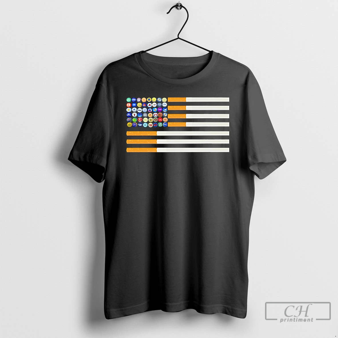 Premium American Patriot Logo Flag