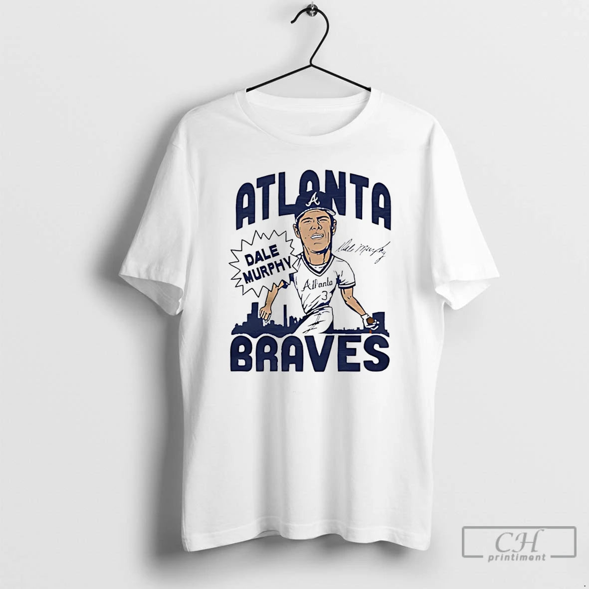 Premium Atlanta Braves Dale Murphy Swing Caricature