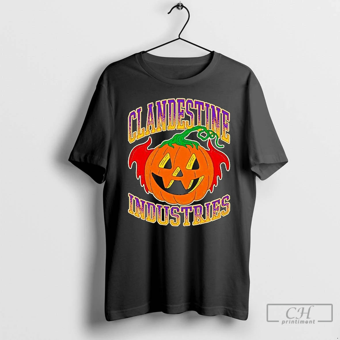 Premium Bat Pumpkin Clandestine Industries Halloween Ornaments T Shirts