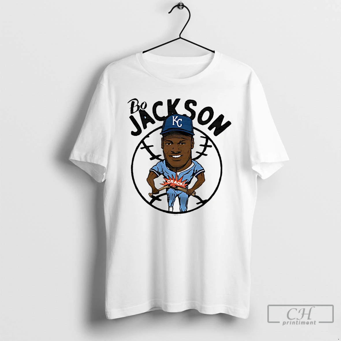 Premium Bo Jackson Kc Royals Superstar Caricature
