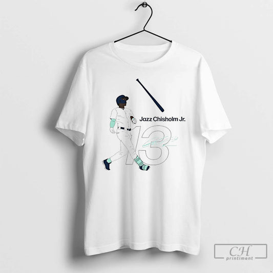 Premium Chisholm Jr 13 Jazz Bat Flip Jazz New York Baseball Signature T Shirts