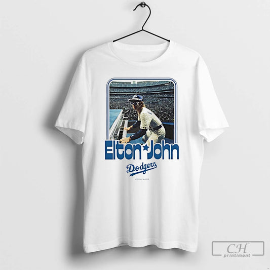 Premium Elton John Los Angeles Dodger Stadium T Shirts
