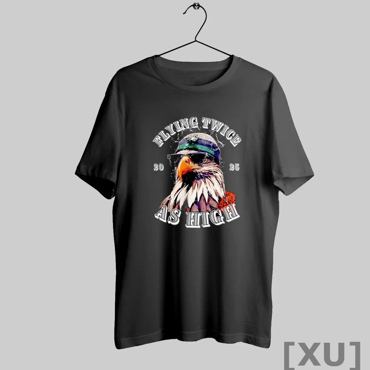 Premium Flying Twice As High 2025 Eagle Wearing Beanie Sunglasses T Shirts