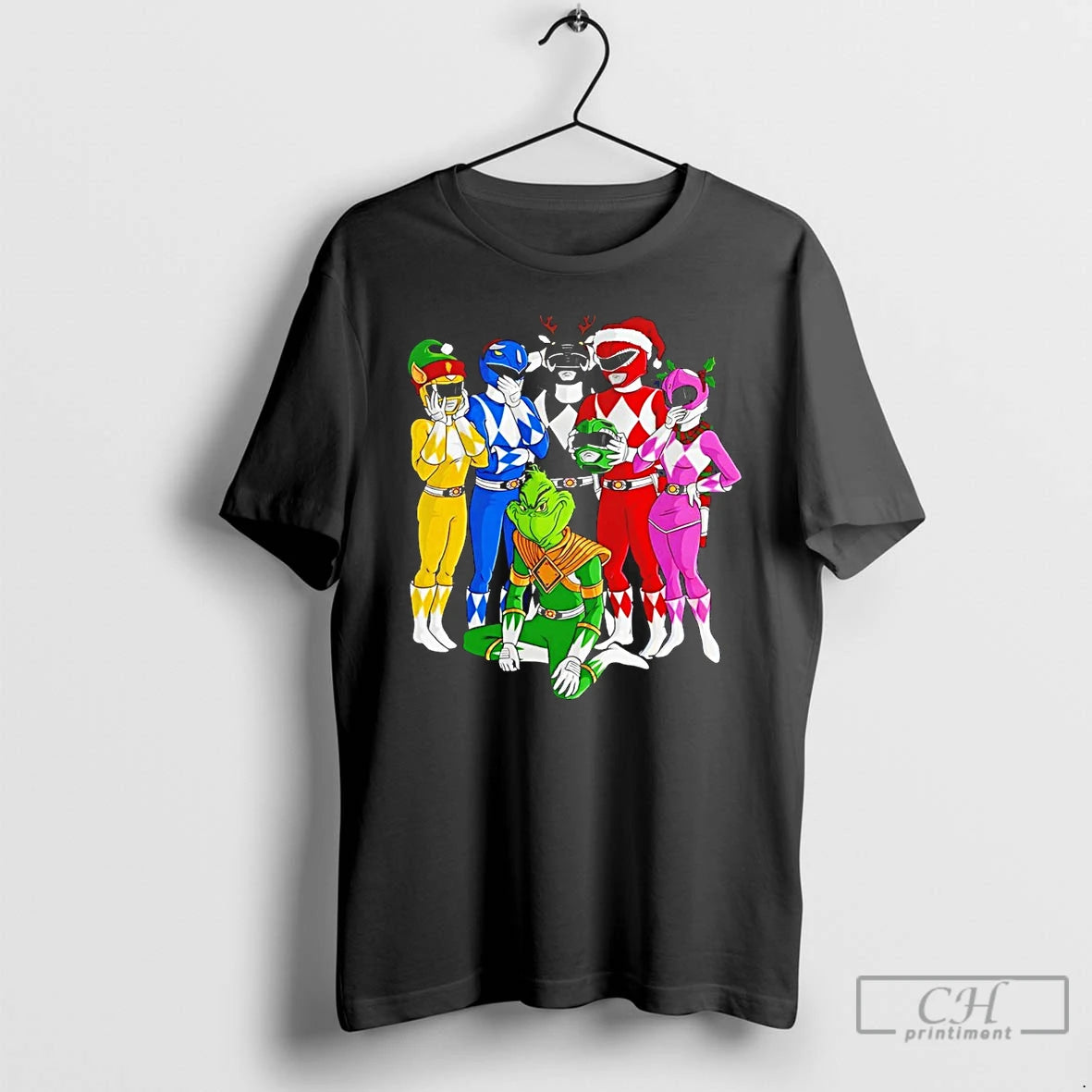 Premium Grinch Rangers Christmas T Shirts
