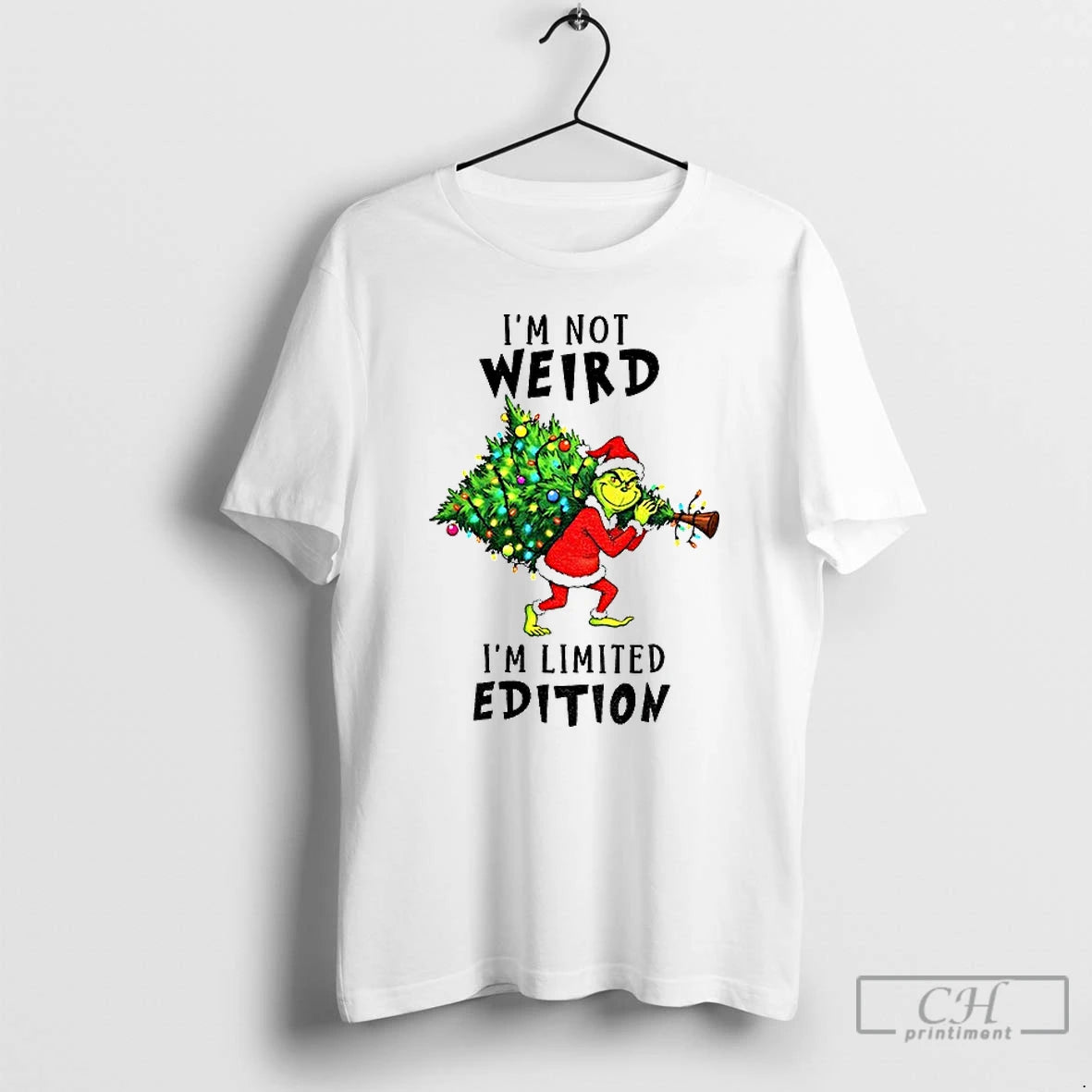 Premium Grinch Santa Hat Im Not Weird Im Limited Edition Christmas T Shirts