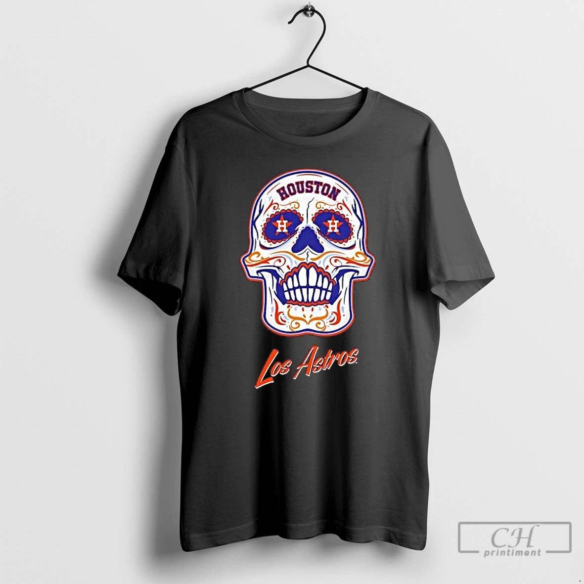 Premium Houston Astros Sugar Skull Los Astros