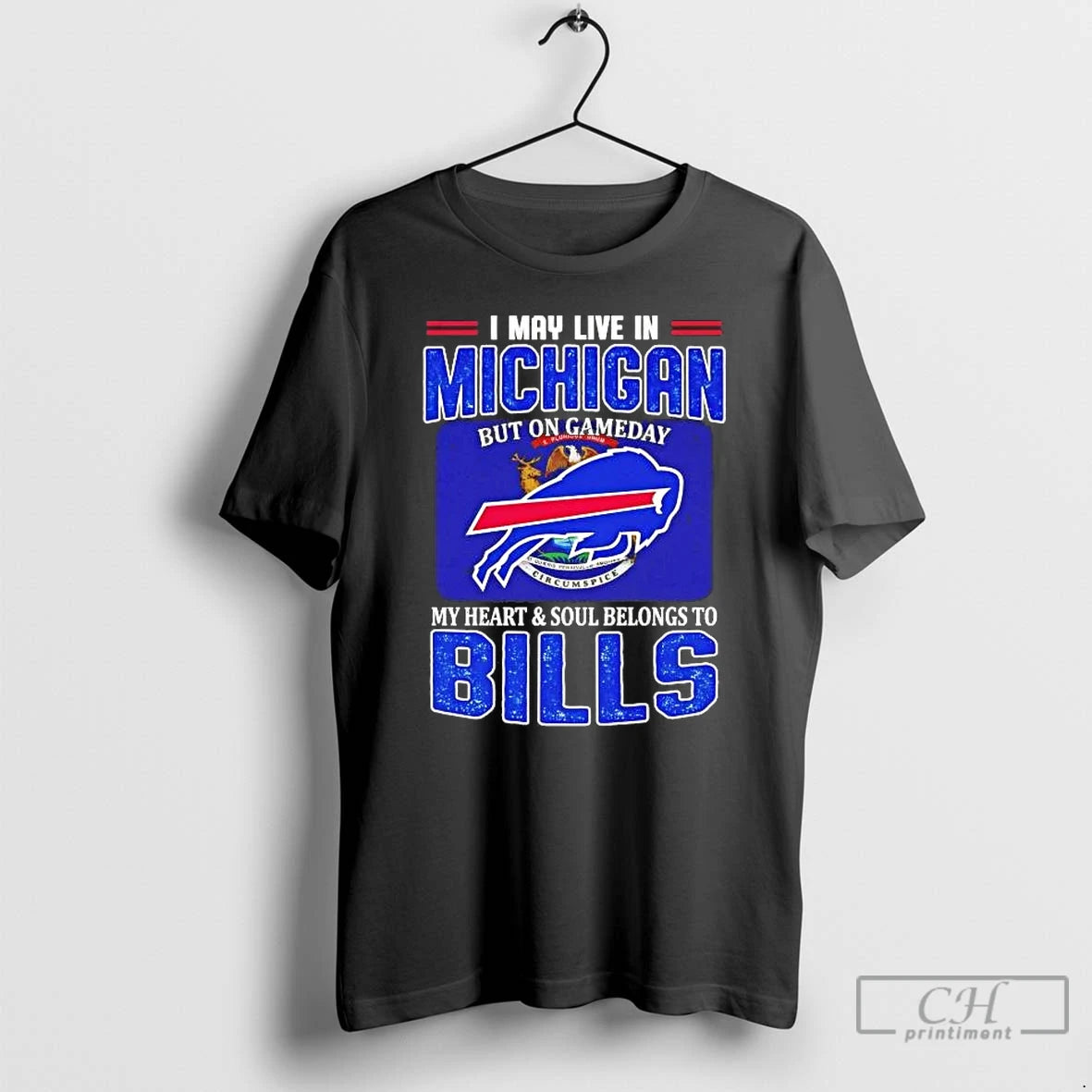 Premium I May Live In Michigan But On Gameday My Heart And Soul Belongs To