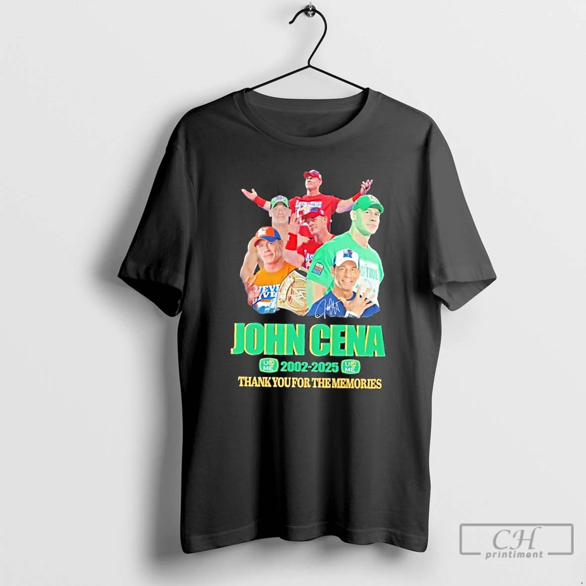 Premium John Cena 2002 2025 Thank You For The Memories Signature