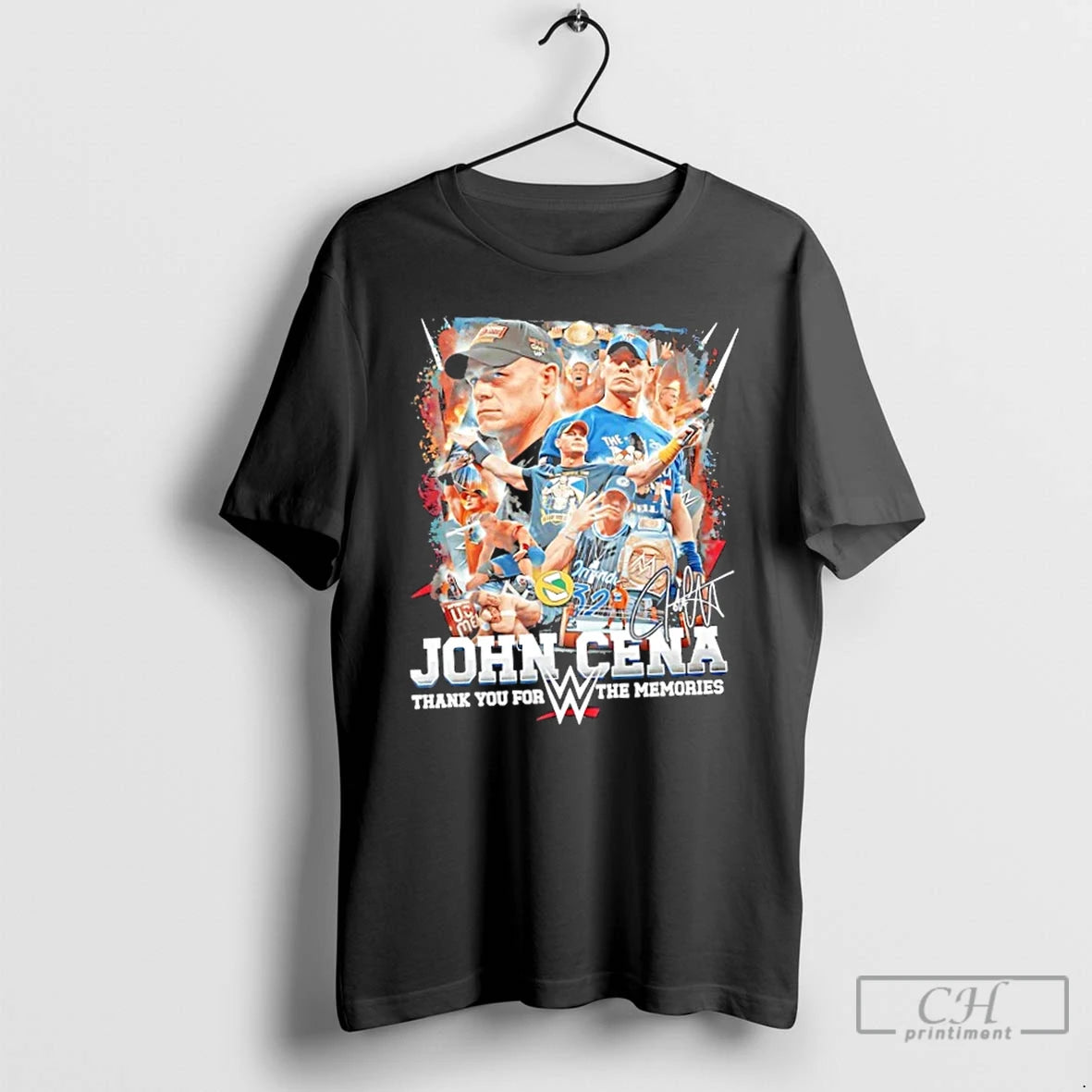 Premium John Cena Thank You For The Memories Signature Graphic