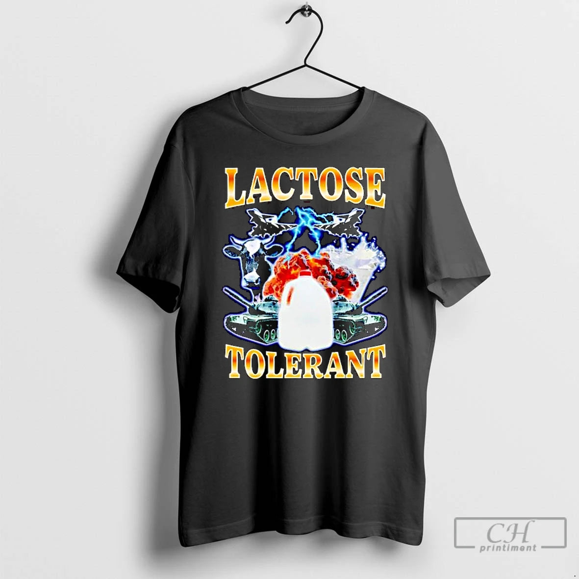 Premium Lactose Tolerant Graphic Ornaments T Shirts