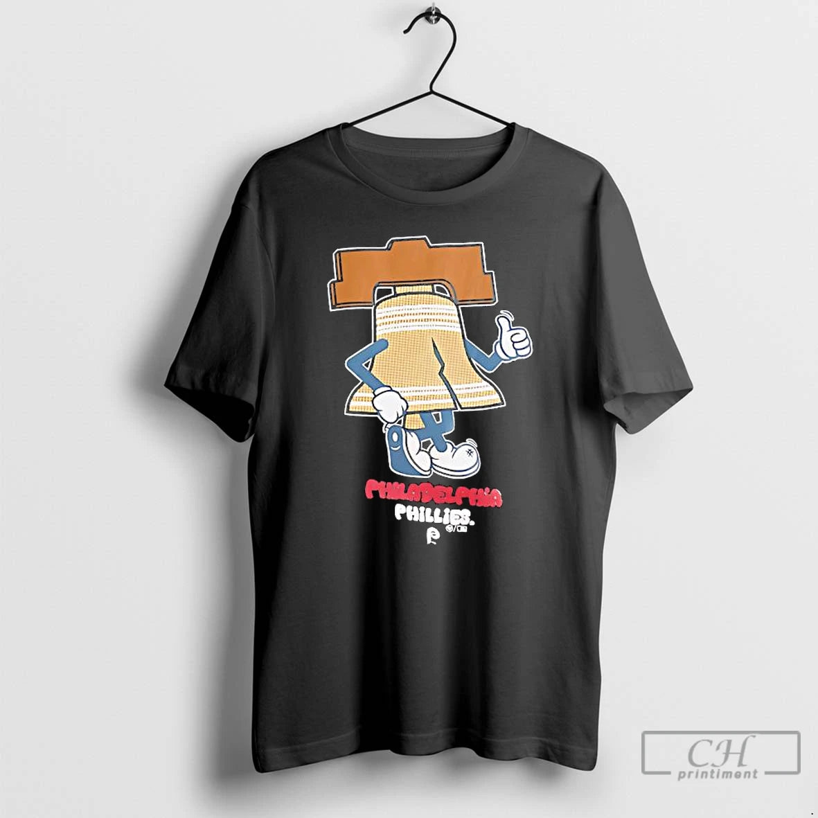 Premium Liberty Bell Mascot Philadelphia Phillies Graphic Logo