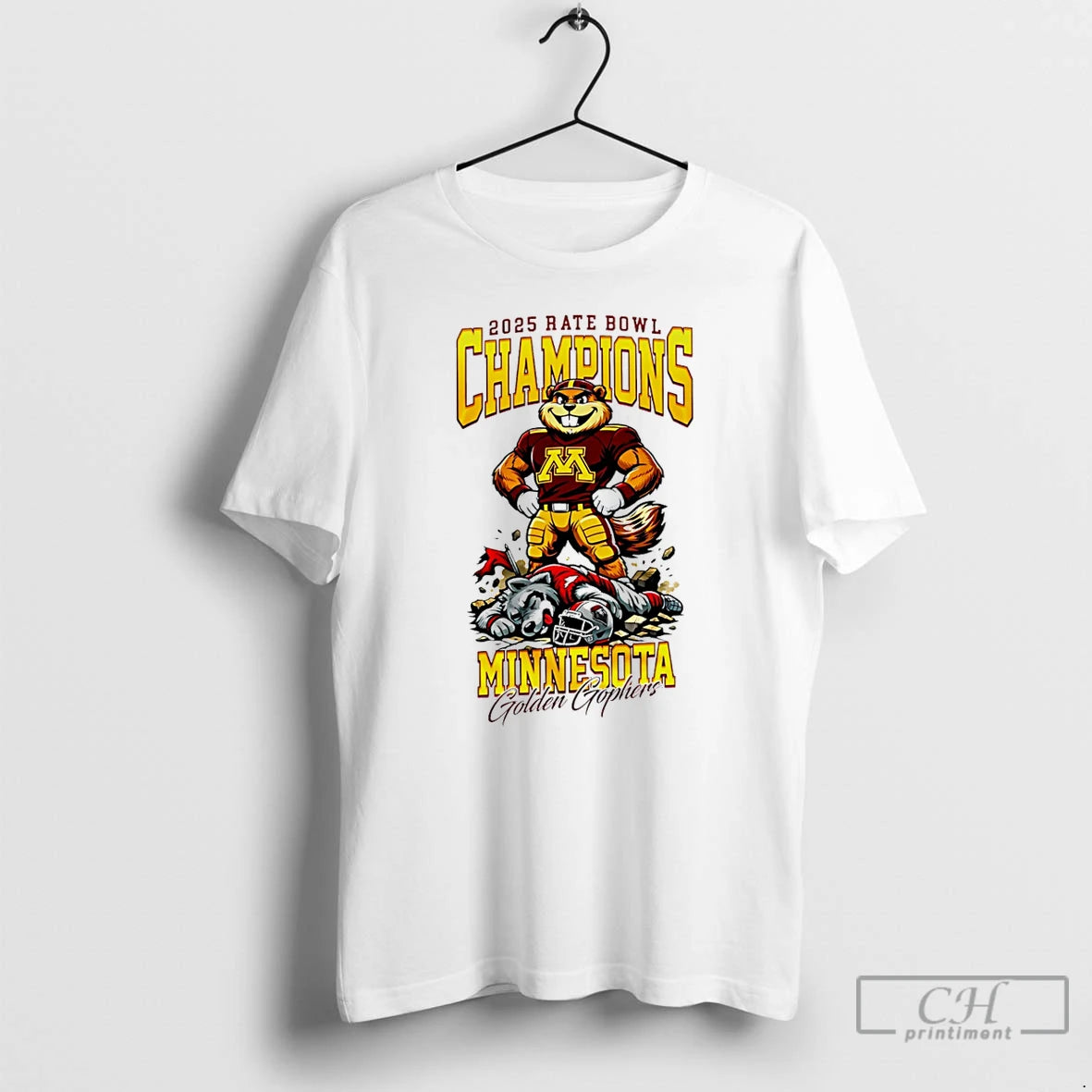 Premium Minnesota Golden Gophers Ncaa Rate Bowl Champions 2025 Mascot
