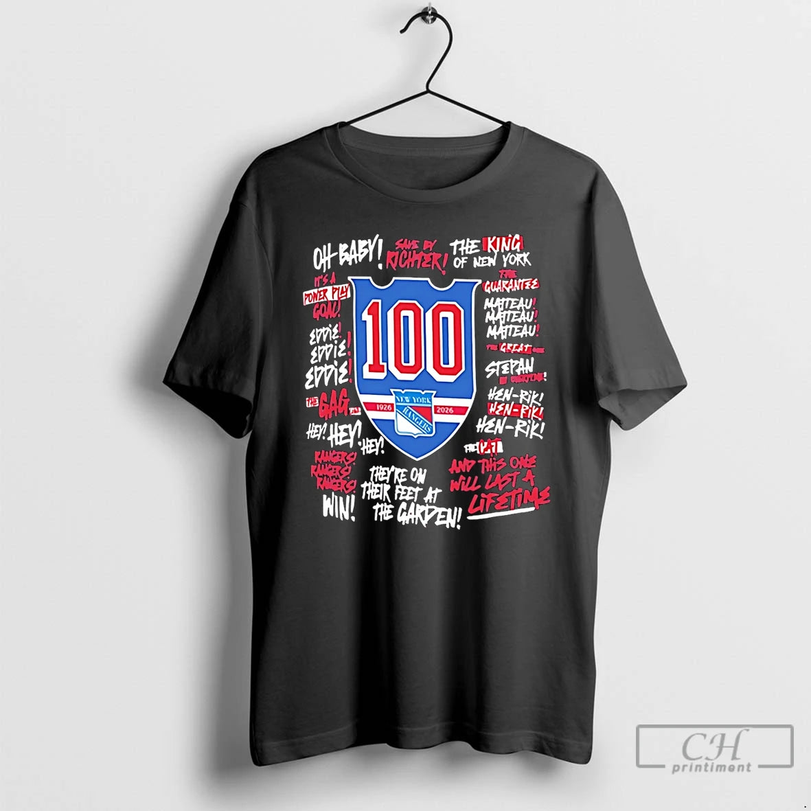 Premium New York Rangers Ny Centennial Season 100th T Shirts