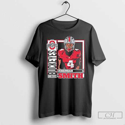 Premium Ohio State Buckeys Football Retro 4 Jeremiah Smith