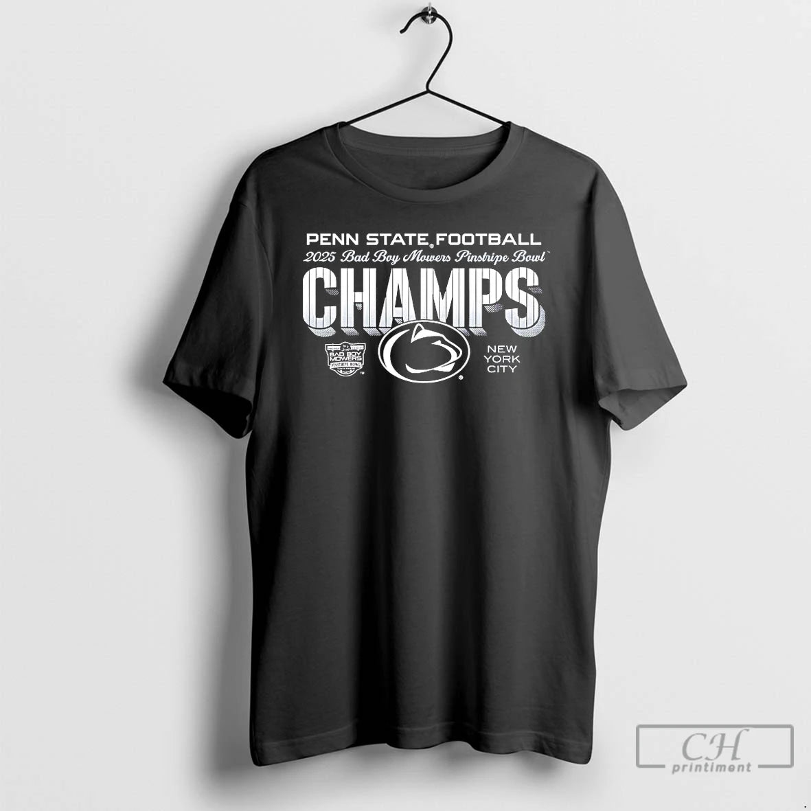 Premium Penn State 2025 Pinstripe Bowl Champs Bad Boy Mowers