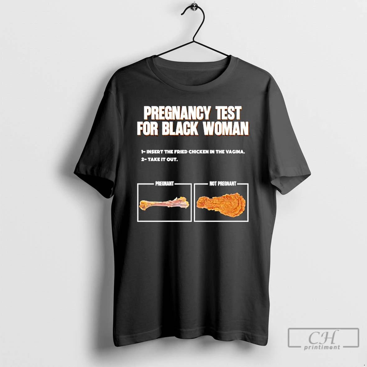 Pregnancy Test For Black Woman Graphic