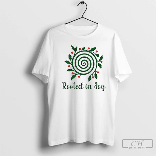 Premium Rooted In Joy Christmas T Shirts