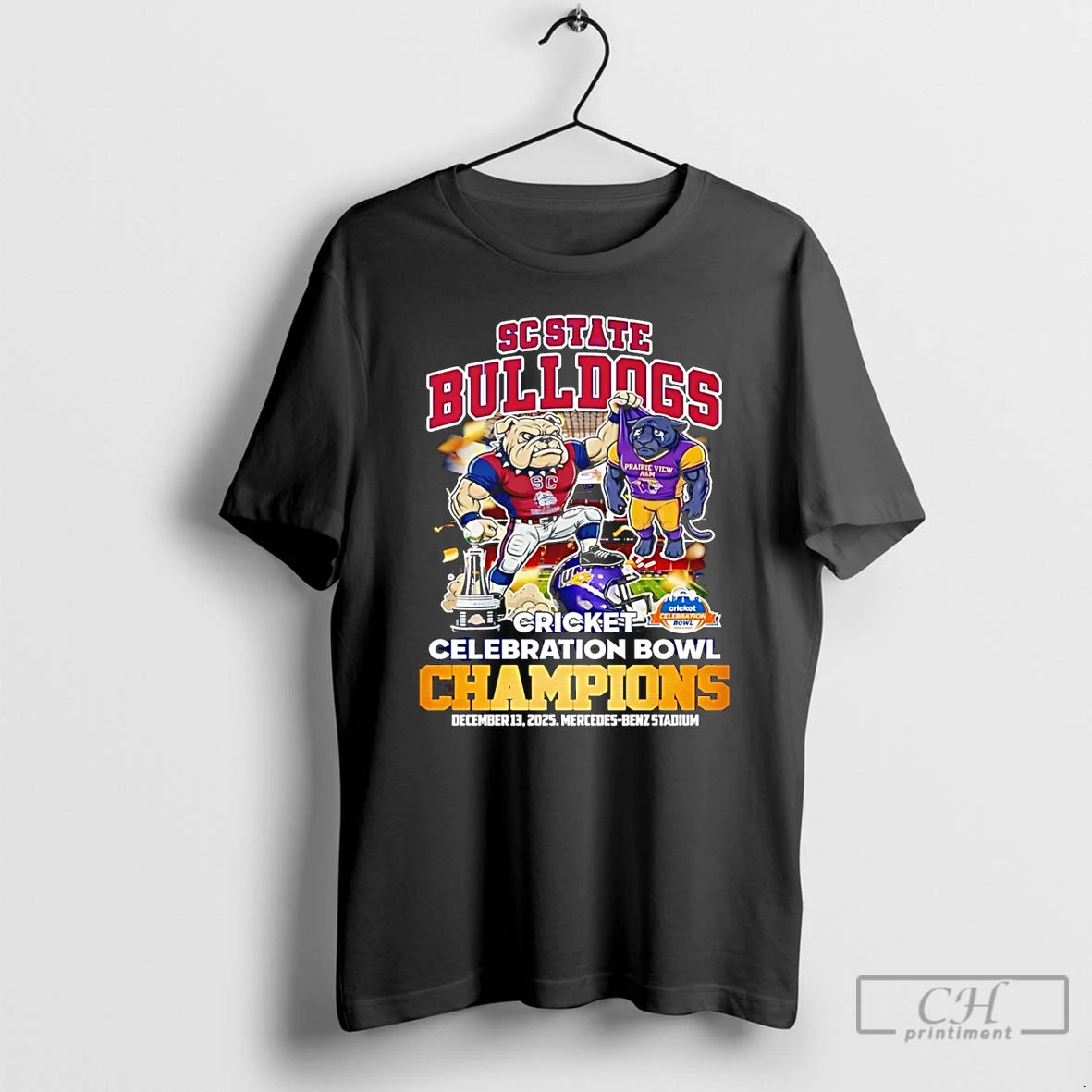 Premium Sc State Bulldogs Cricket Celebration Bowl Champions 2025 Mascot