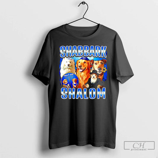 Premium Shabbat Shalom Jewish Dog T Shirts