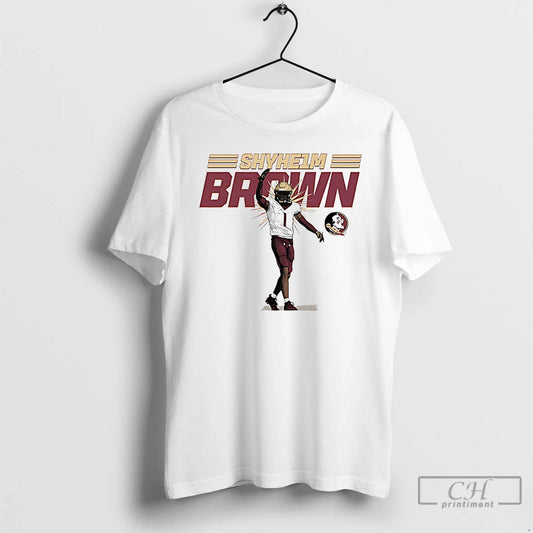 Shyheim Brown Fsu Football Ncaa Caricature