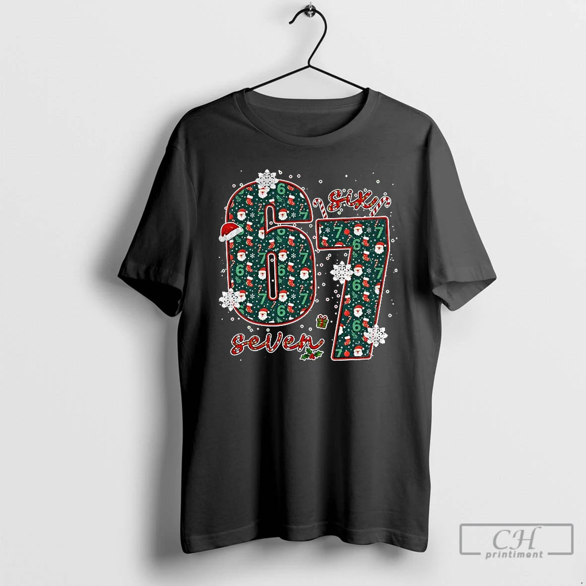 Premium Six Seven Meme Merry Christmas 2025 T Shirts