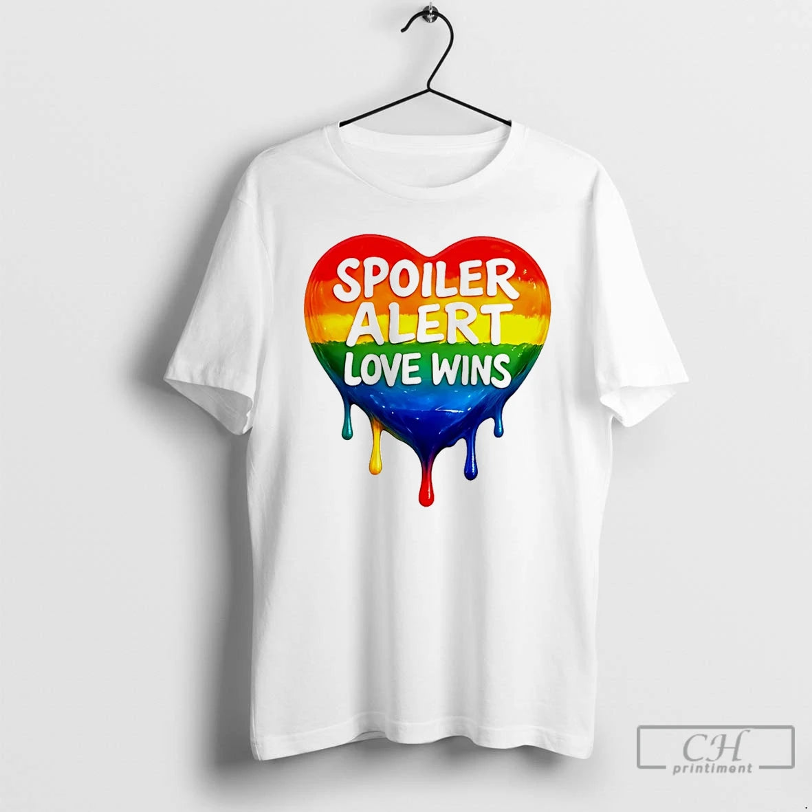 Premium Spoiler Alert Love Wins Lgbtq Heart T Shirts