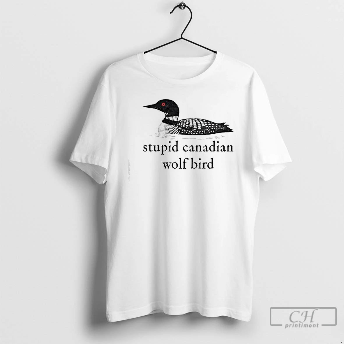 Premium Stupid Canadian Wolf Bird Hockey