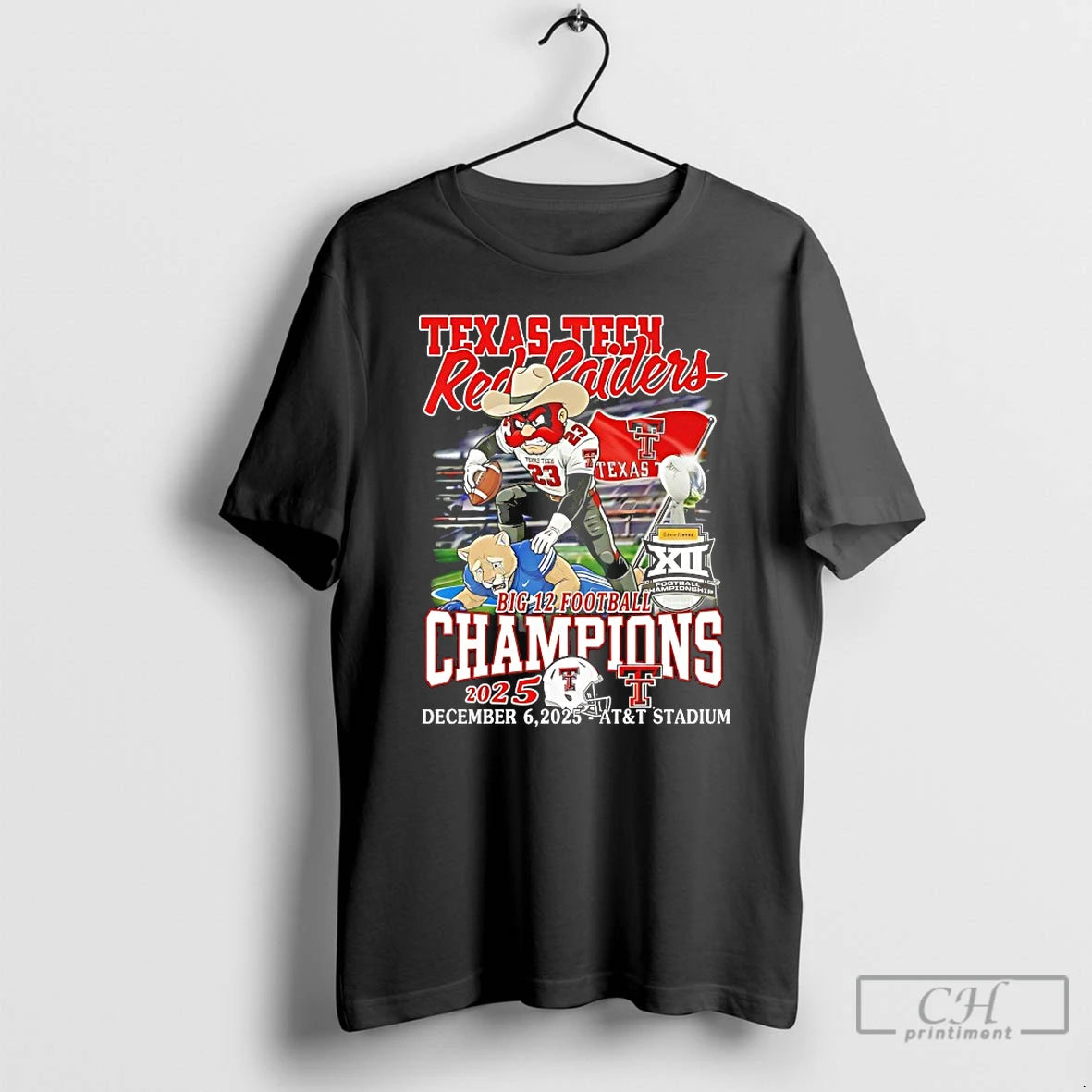 Premium Texas Tech Red Raiders As The 2025 Big 12 Football Champions T Shirts Sweater