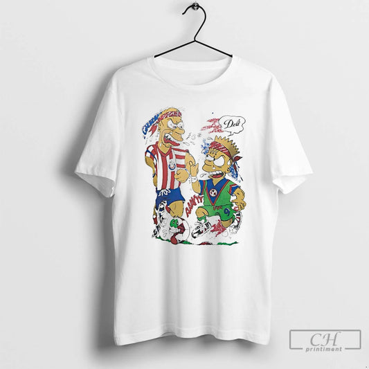 Premium The Simpsons Homer C D Guadalajara Bart Club America T Shirts