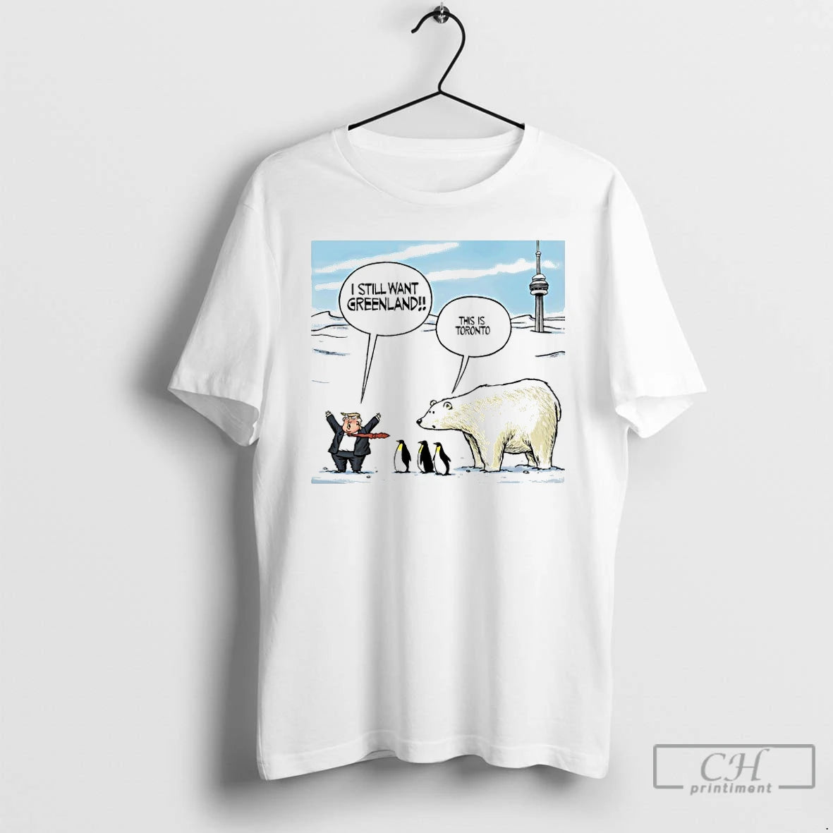 Trump I Still Want Greenland Penguin And Polar Bear This Is Toronto Art