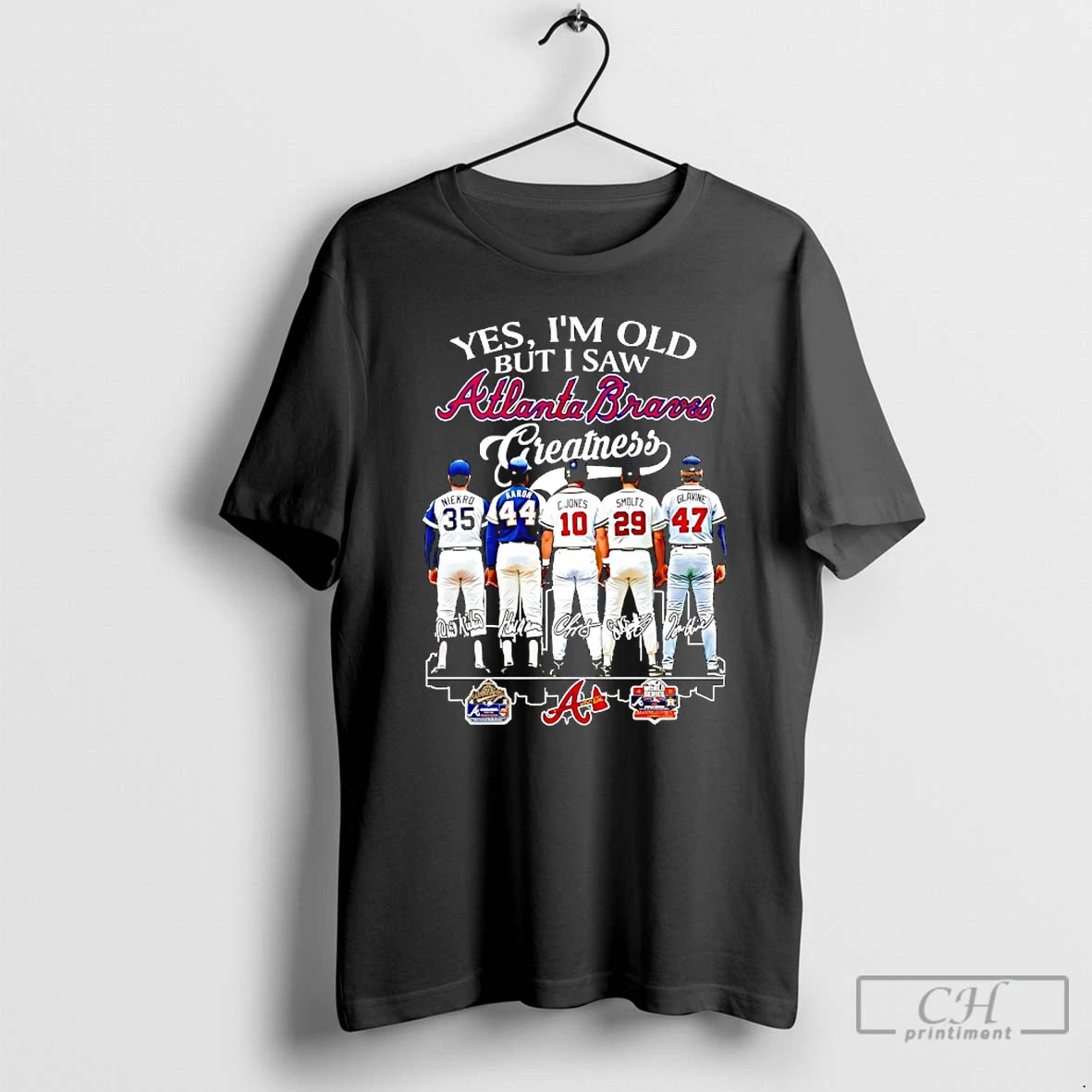 Premium Yes Im Old But I Saw Atlanta Braves Greatness Signatures Players T Shirts Sweater