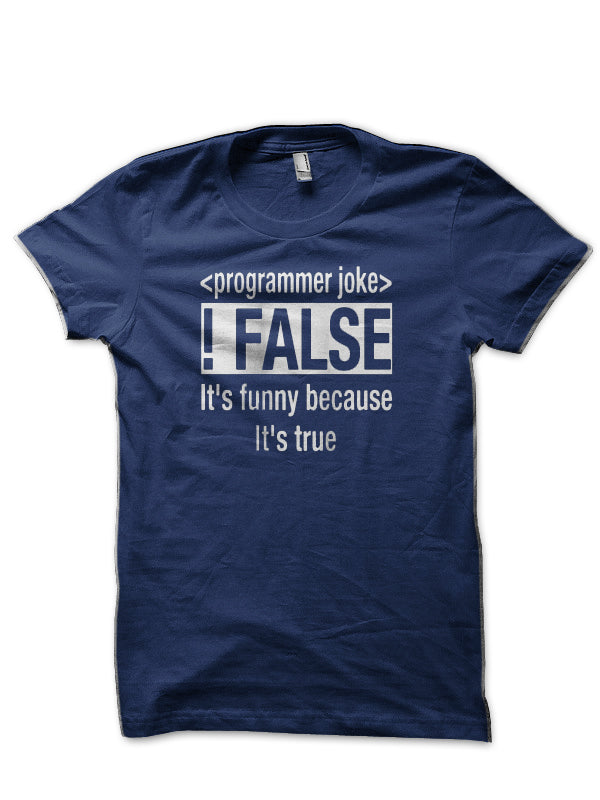 Programmer Joke Navy Blue T-Shirt