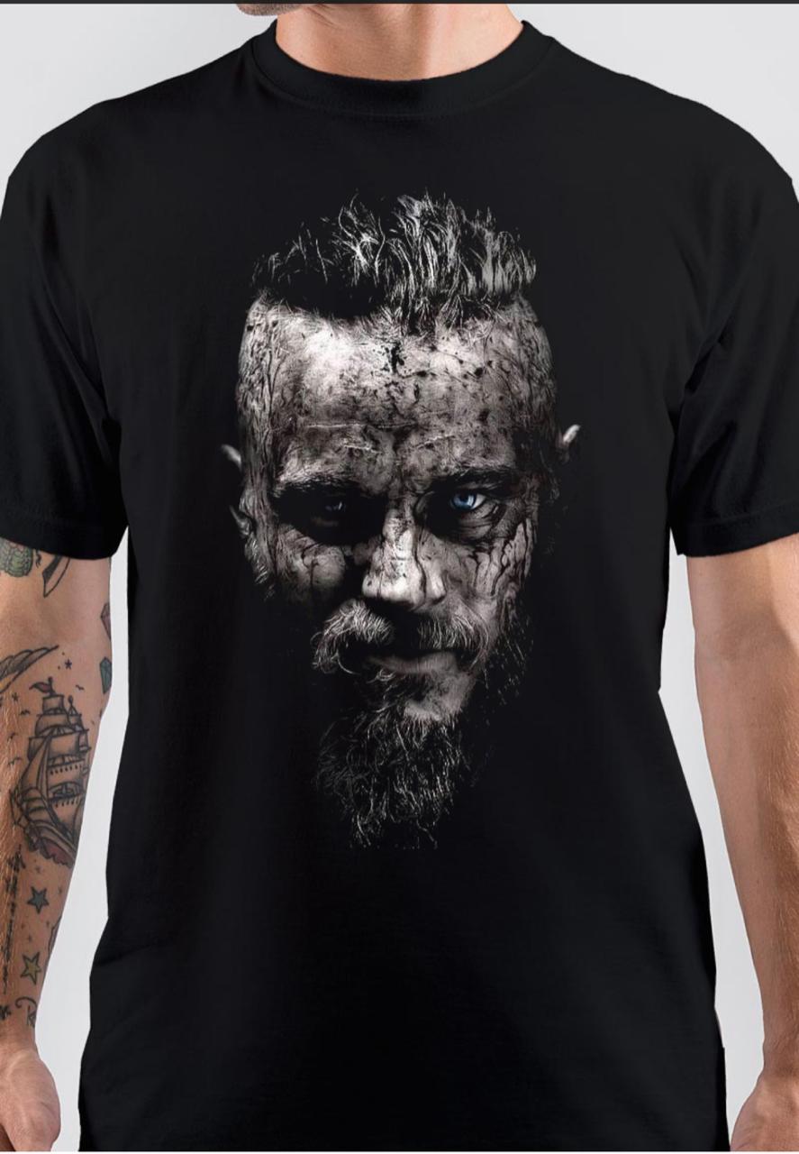 Ragnar Lodbrok Black T-Shirt