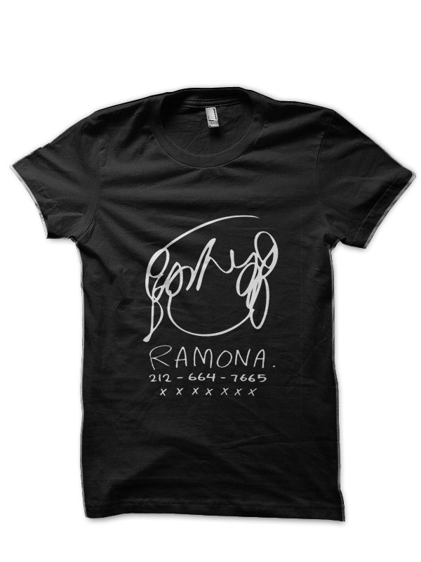 Ramona Black Half Sleeve T-Shirt