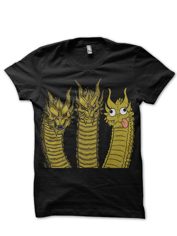 Retarded Ghidorah Black T-Shirt