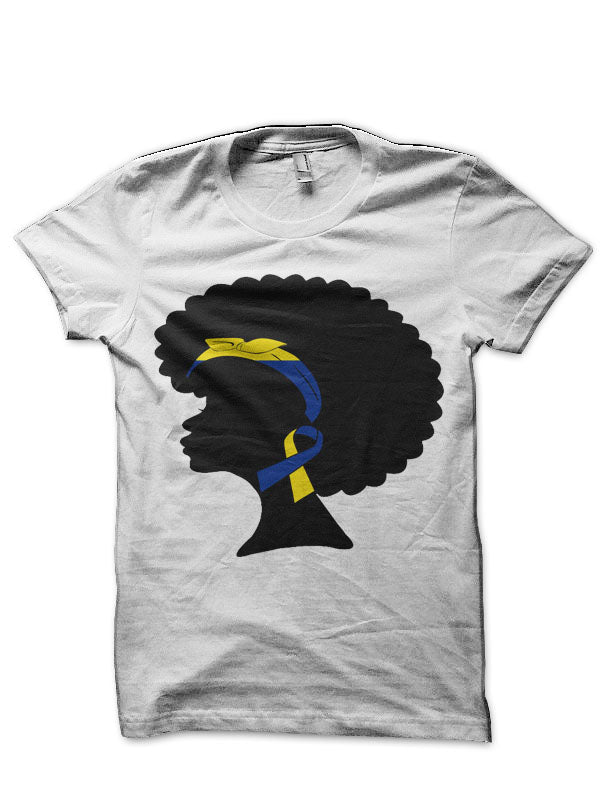 Down syndrome Awareness Ribbons T shirt For Women Half Sleeve T-Shirt
