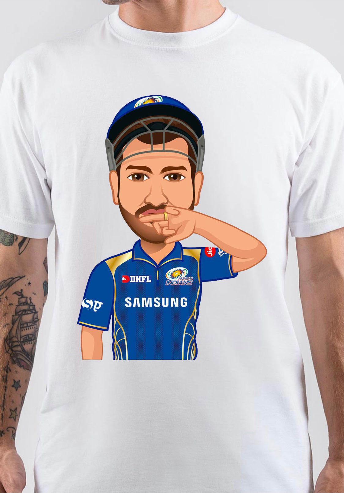 Rohit Sharma Art T-Shirt