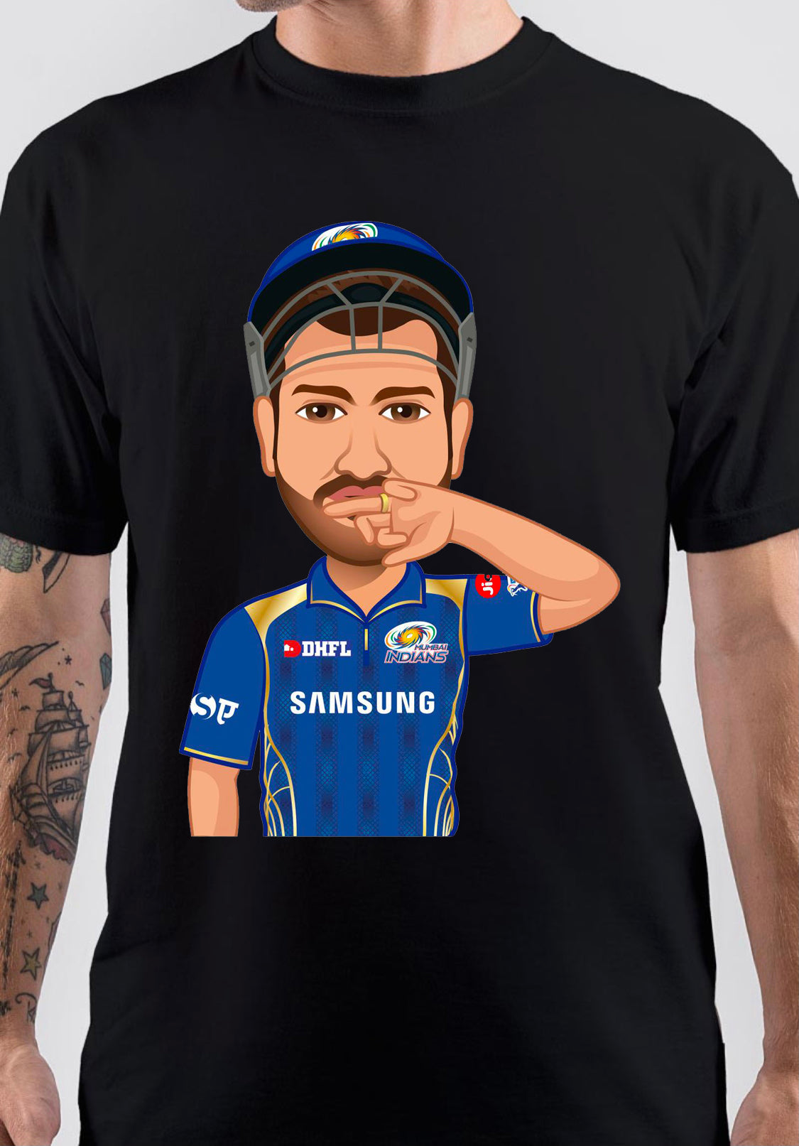 Rohit Sharma Art T-Shirt