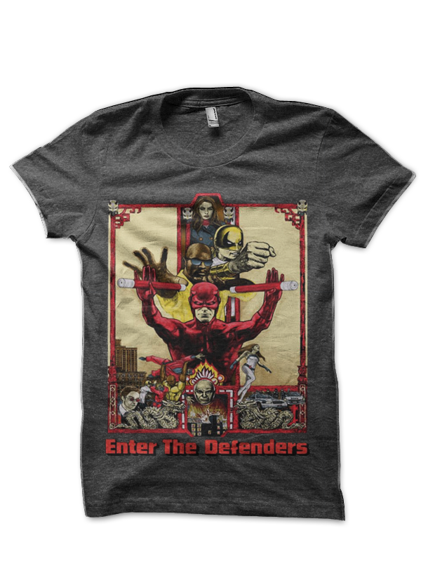 Enter The Defenders Half Sleeve T-Shirt