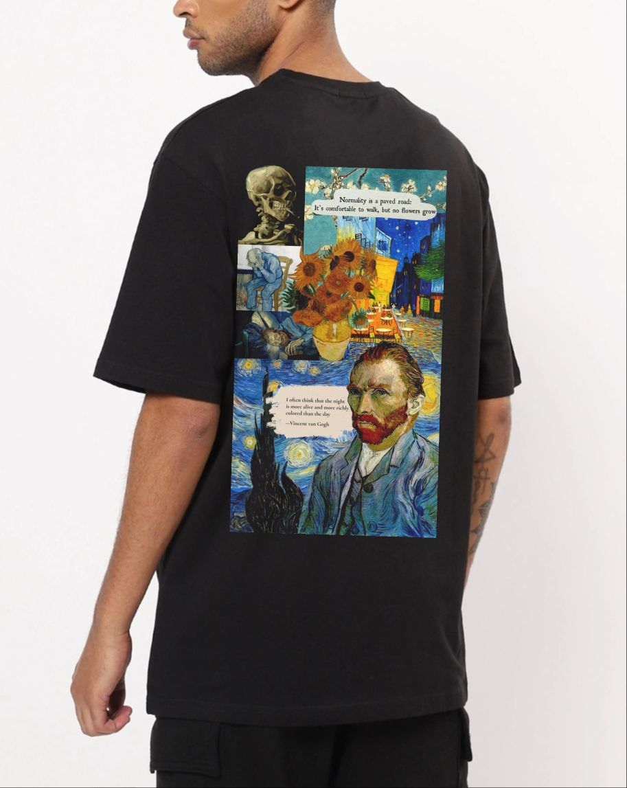 Salvador Dali And Vincent Van Gogh Oversized T-Shirt