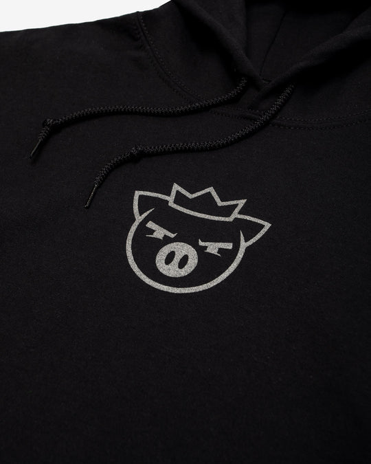 Self Defense Reflective Black Hoodie