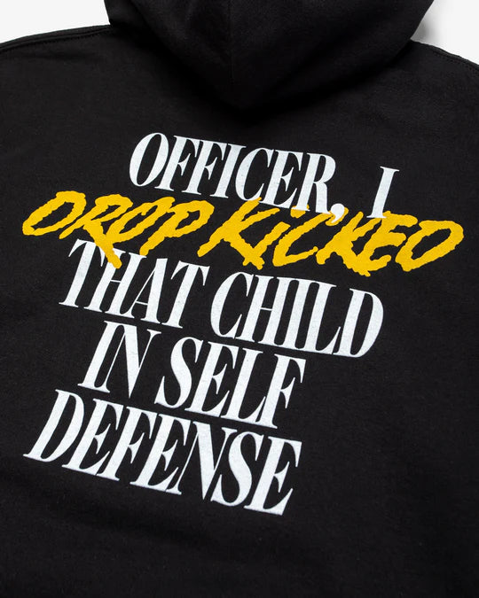 Self Defense Reflective Black Hoodie