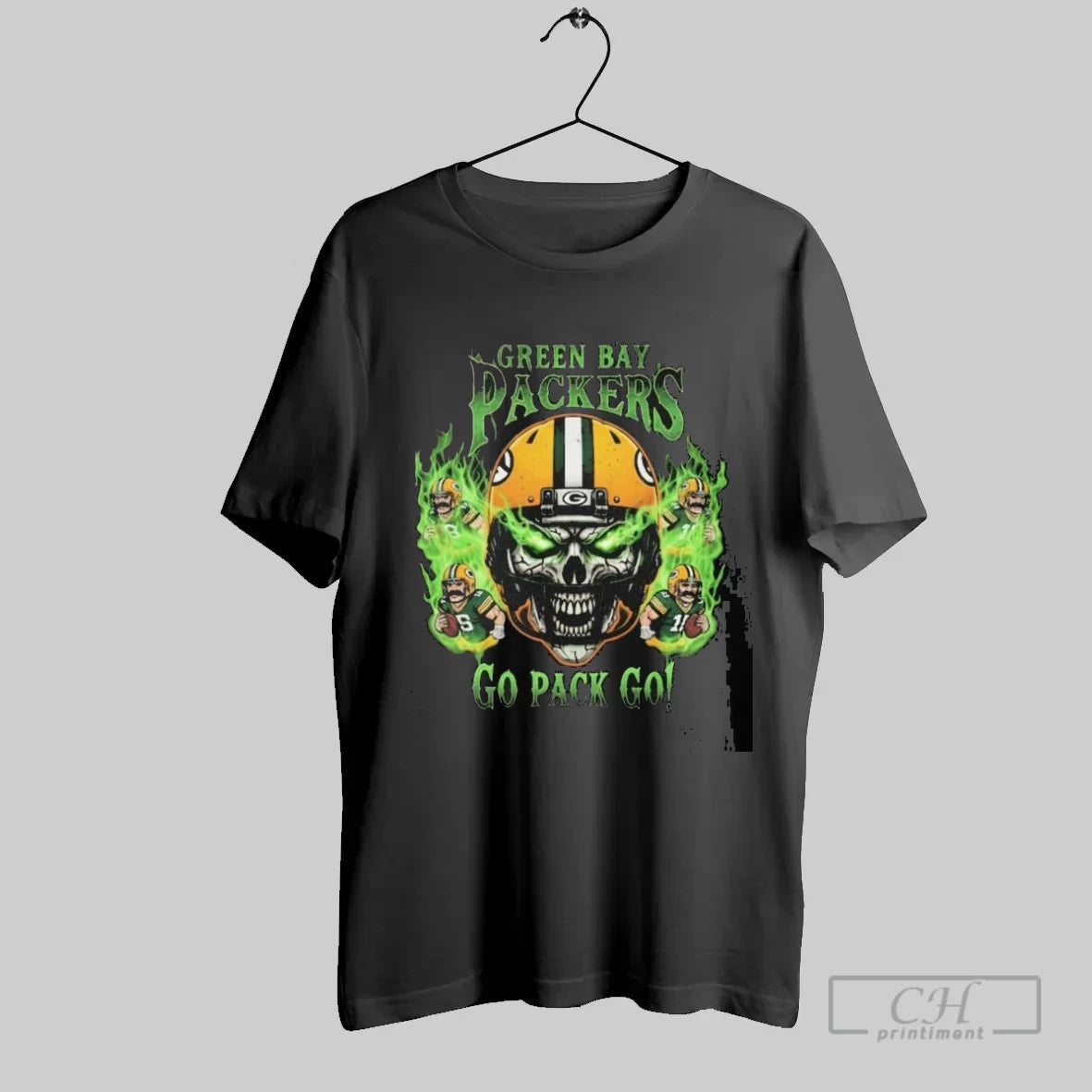 Skull X Green Bay Packers Go Pack Go