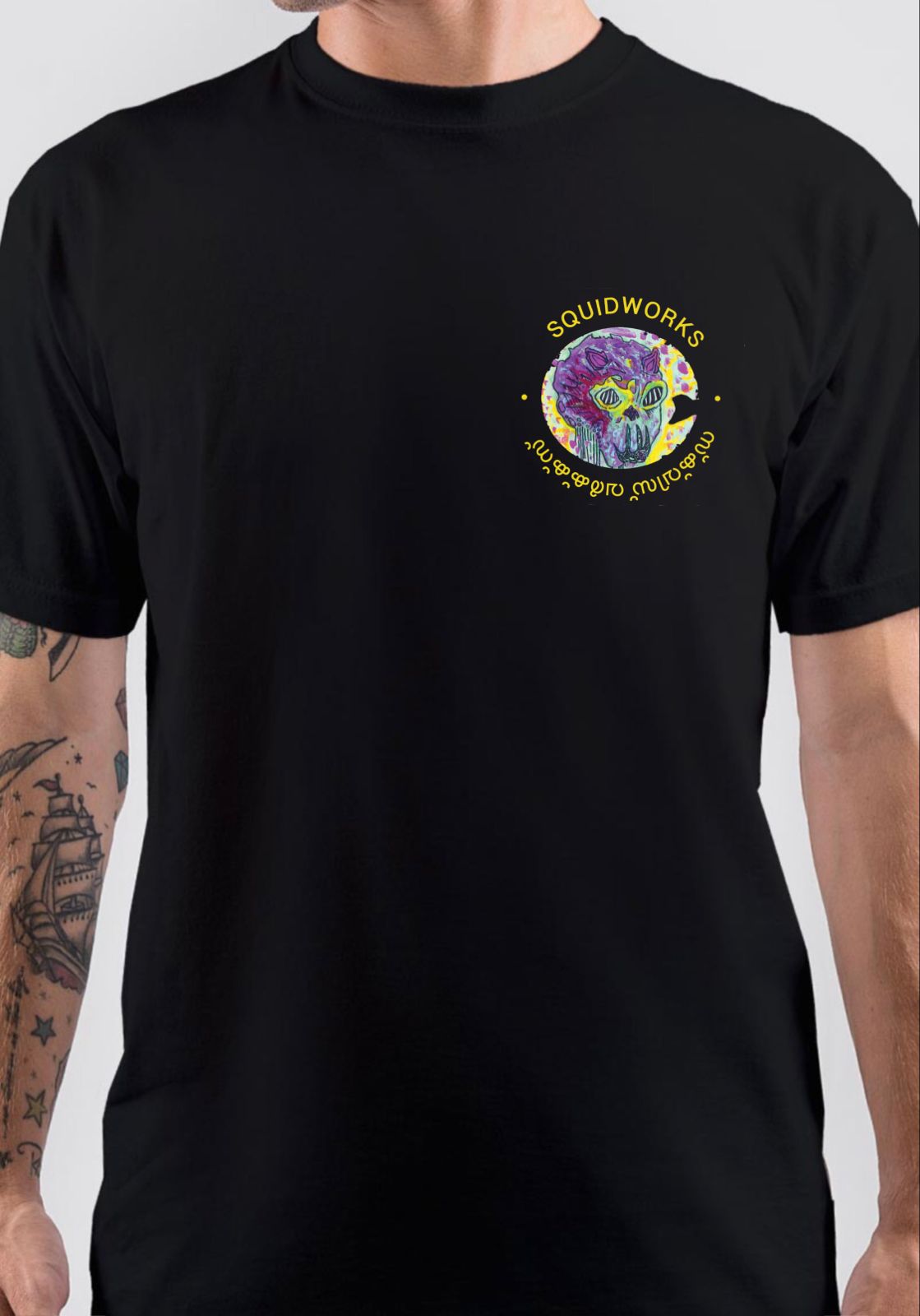 Squid Works Black T-Shirt